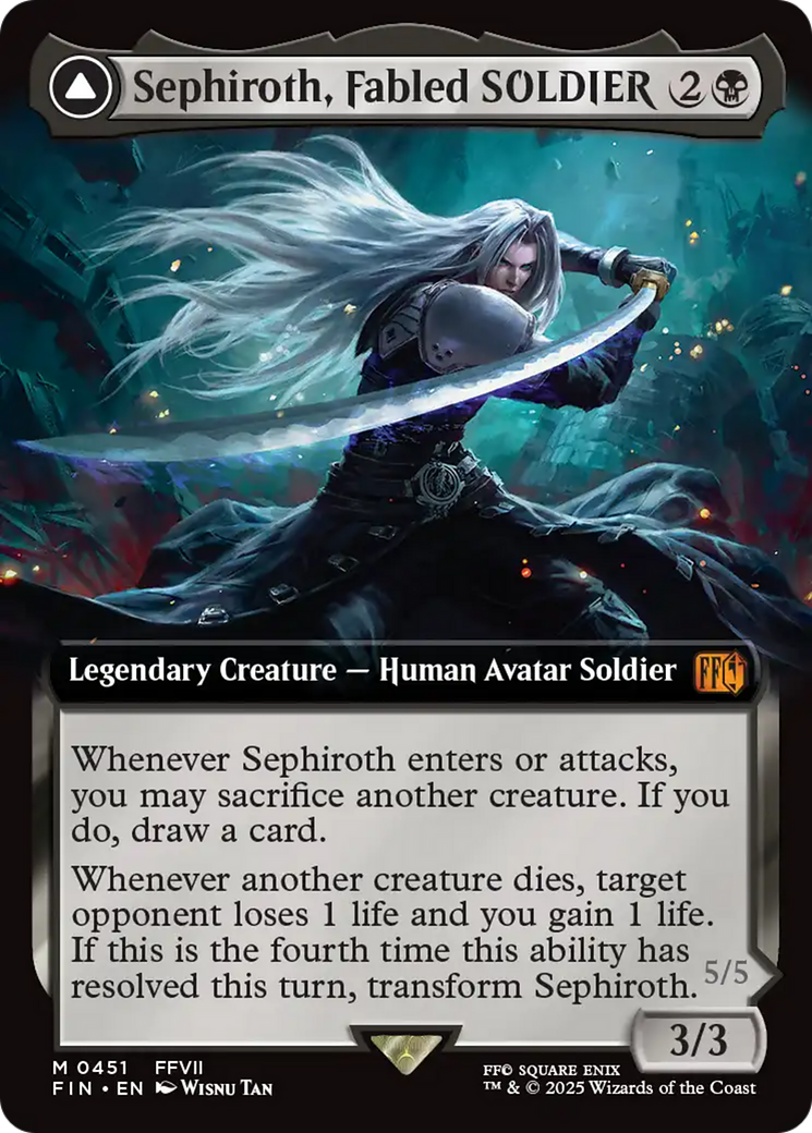 Image of Sephiroth, Fabled SOLDIER // Sephiroth, One-Winged Angel (Extended Art) [FINAL FANTASY]
