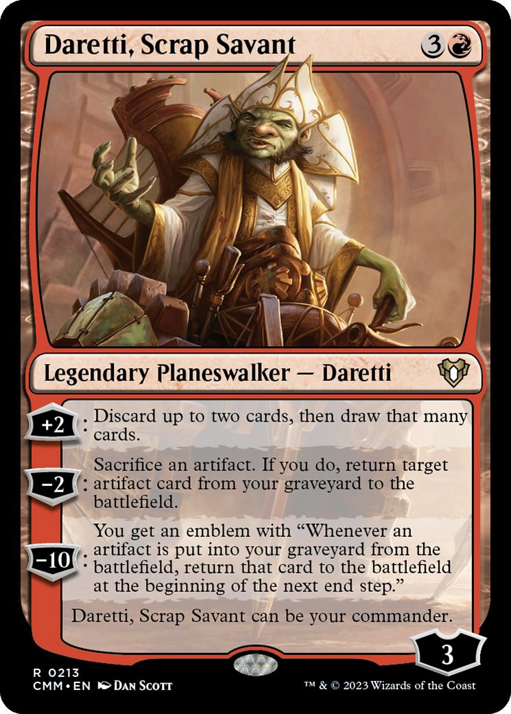 Image of Daretti, Scrap Savant [Commander Masters]
