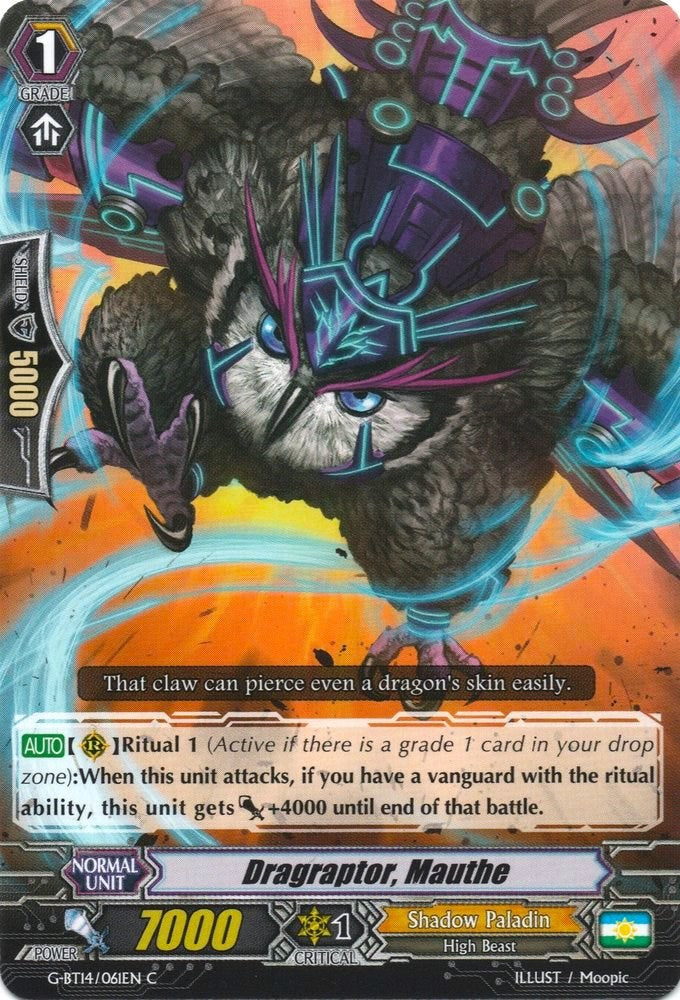 Image of Dragraptor, Mauthe (G-BT14/061EN) [Divine Dragon Apocrypha]