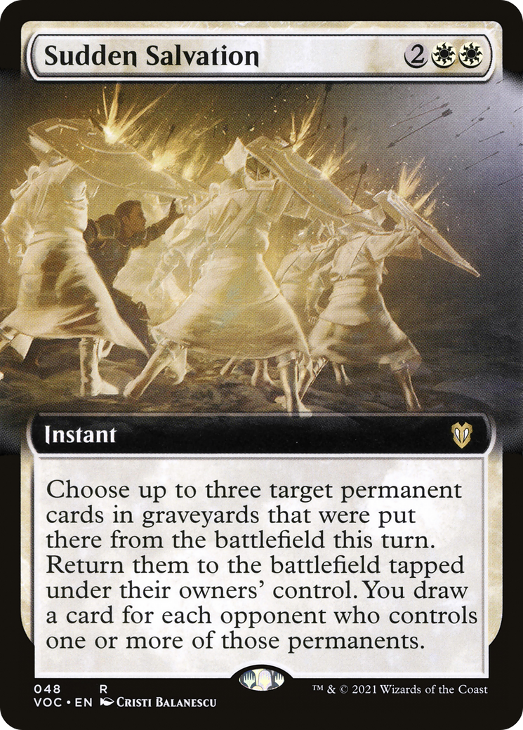Image of Sudden Salvation (Extended Art) [Innistrad: Crimson Vow Commander]