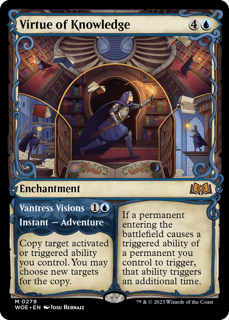 Image of Virtue of Knowledge // Vantress Visions (Showcase) [Wilds of Eldraine]