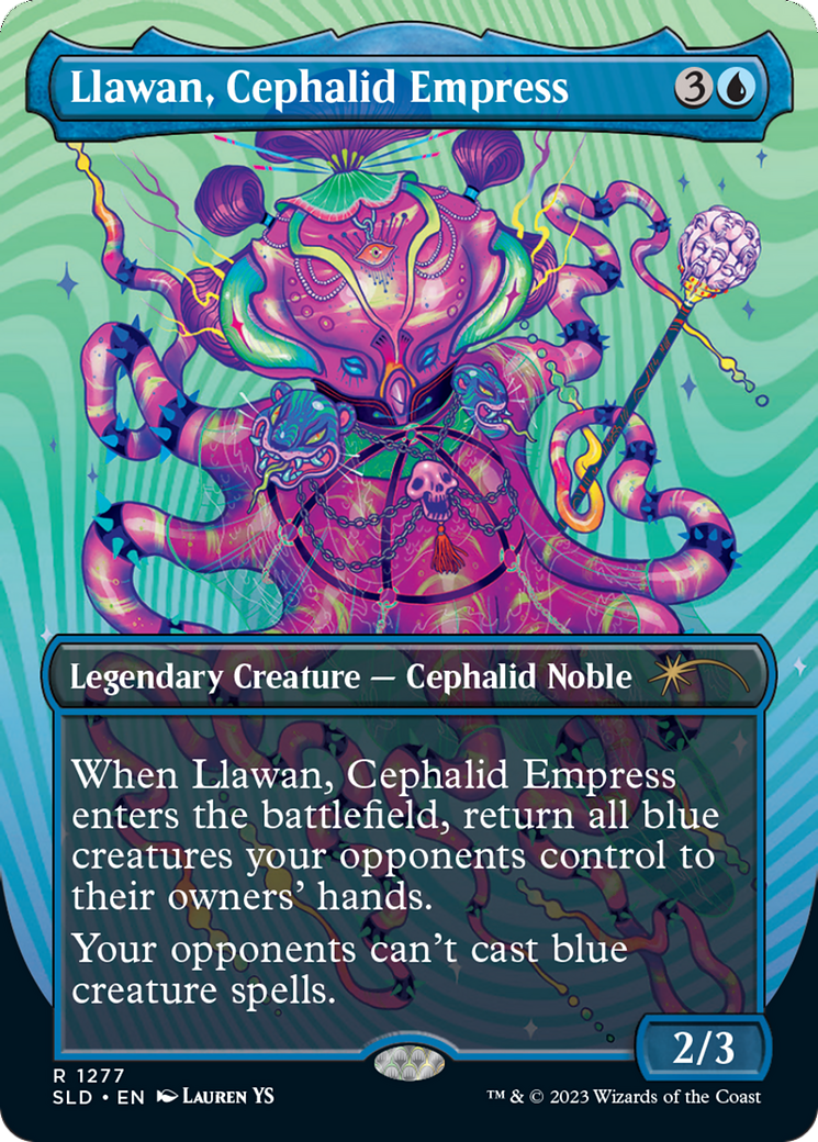 Image of Llawan, Cephalid Empress (Borderless) [Secret Lair Drop Series]