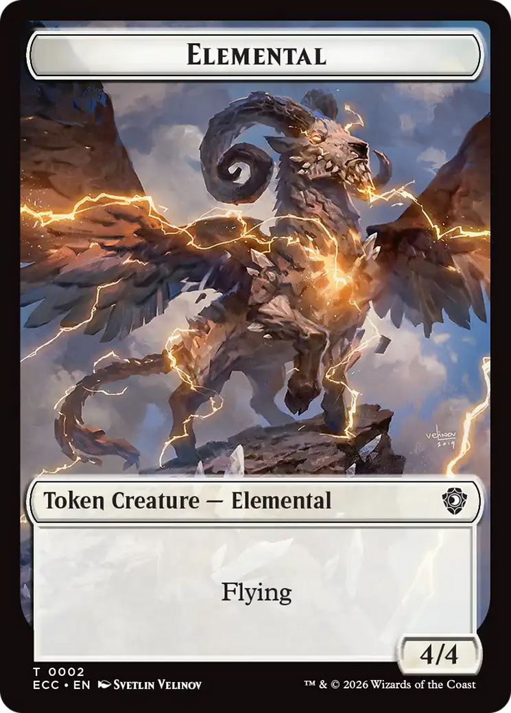 Image of Copy // Elemental (0002) Double-Sided Token [Lorwyn Eclipsed Tokens]