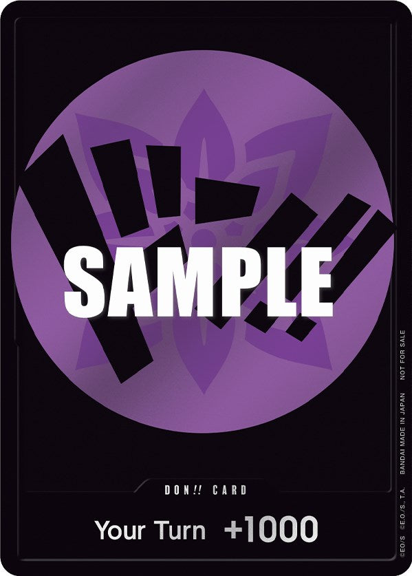 Image of DON!! Card (Purple) [One Piece Promotion Cards]
