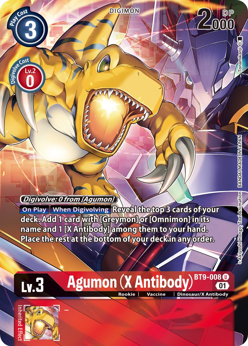 Image of Agumon (X Antibody) [BT9-008] (Alternate Art) [X Record]