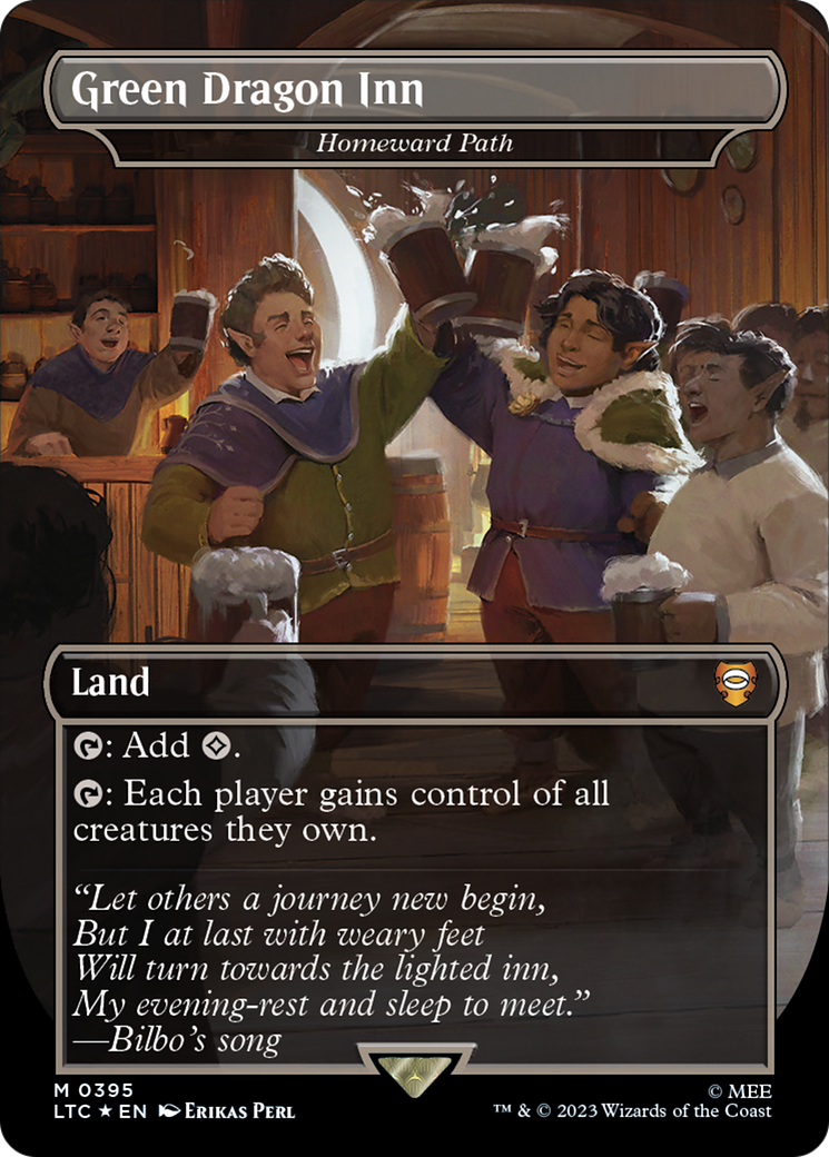 Image of Green Dragon Inn - Homeward Path (Surge Foil Realms and Relics) [The Lord of the Rings: Tales of Middle-Earth Commander]
