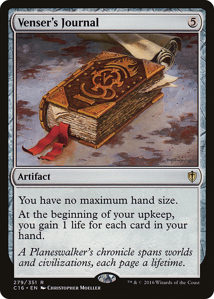 Image of Venser's Journal [Commander 2016]