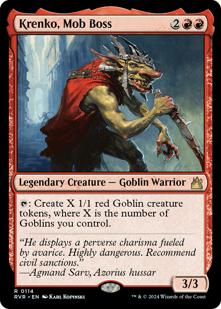 Image of Krenko, Mob Boss [Ravnica Remastered]