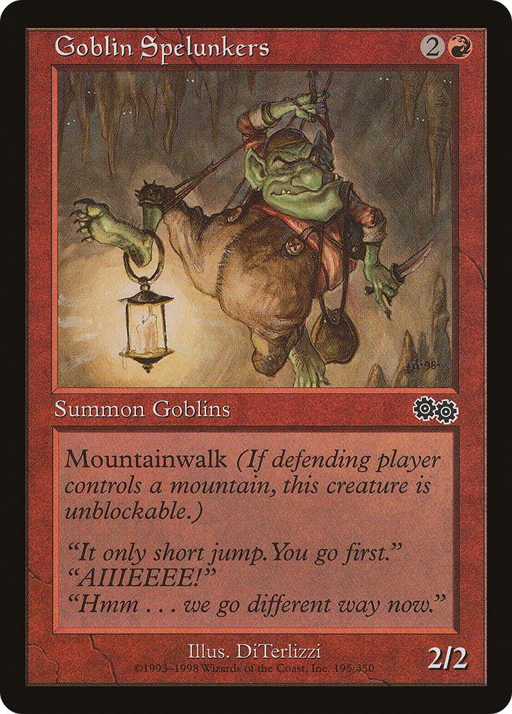 Image of Goblin Spelunkers [Urza's Saga]
