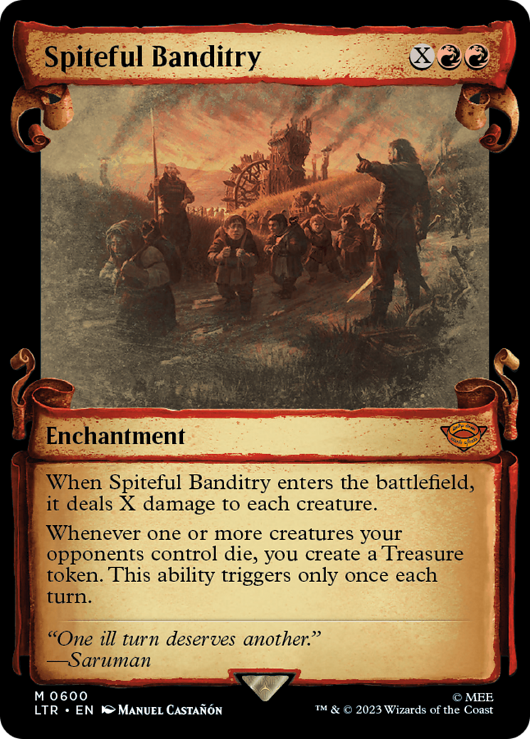 Image of Spiteful Banditry [The Lord of the Rings: Tales of Middle-Earth Showcase Scrolls]