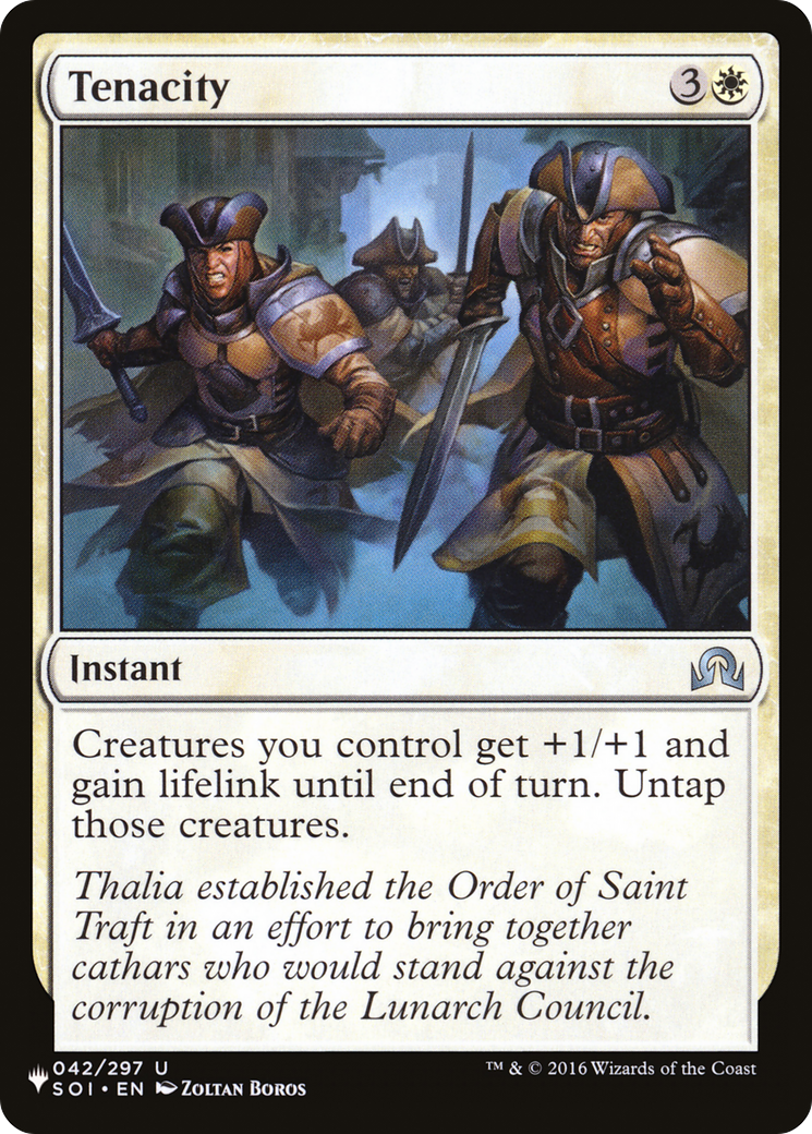 Image of Tenacity [The List]