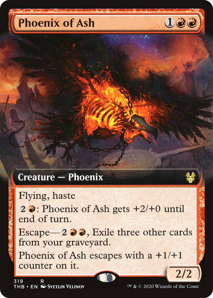 Image of Phoenix of Ash (Extended Art) [Theros Beyond Death]
