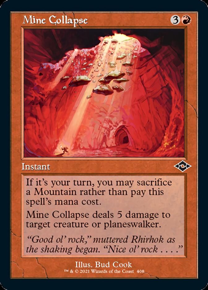 Image of Mine Collapse (Retro Foil Etched) [Modern Horizons 2]