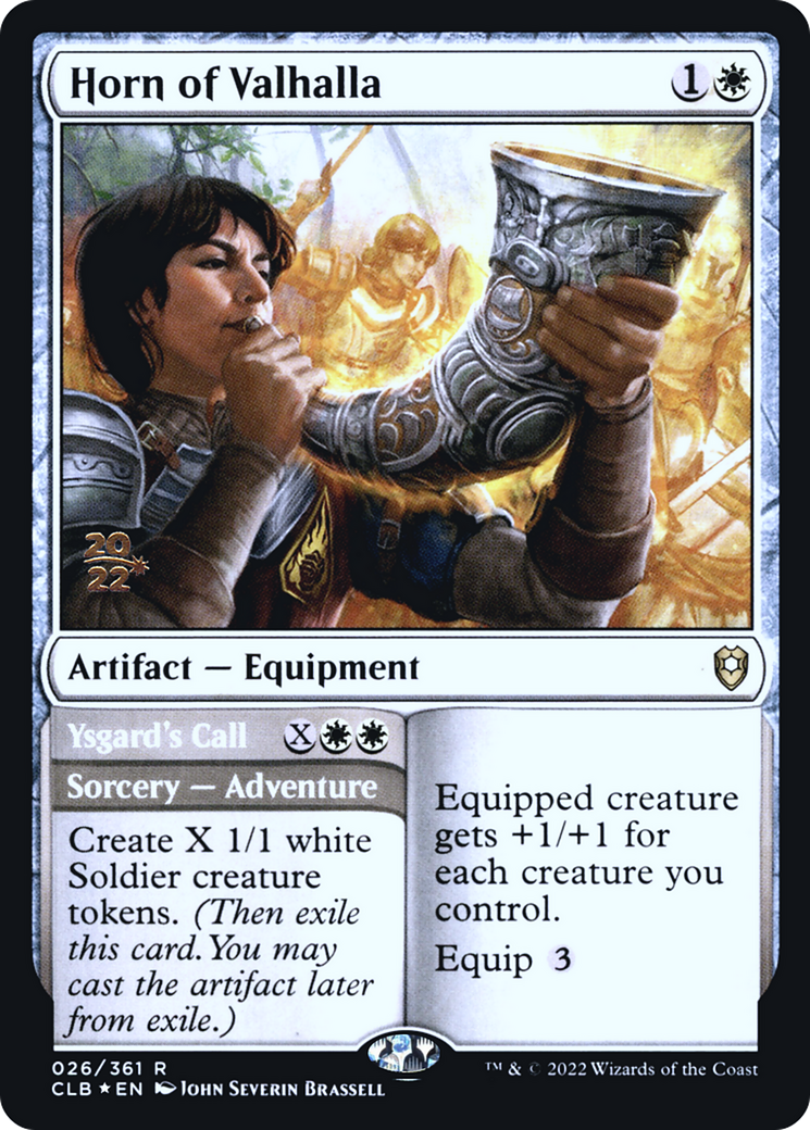Image of Horn of Valhalla // Ysgard's Call [Commander Legends: Battle for Baldur's Gate Prerelease Promos]
