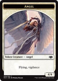 Image of Angel (002) // Elemental (008) Double-Sided Token [Modern Horizons Tokens]