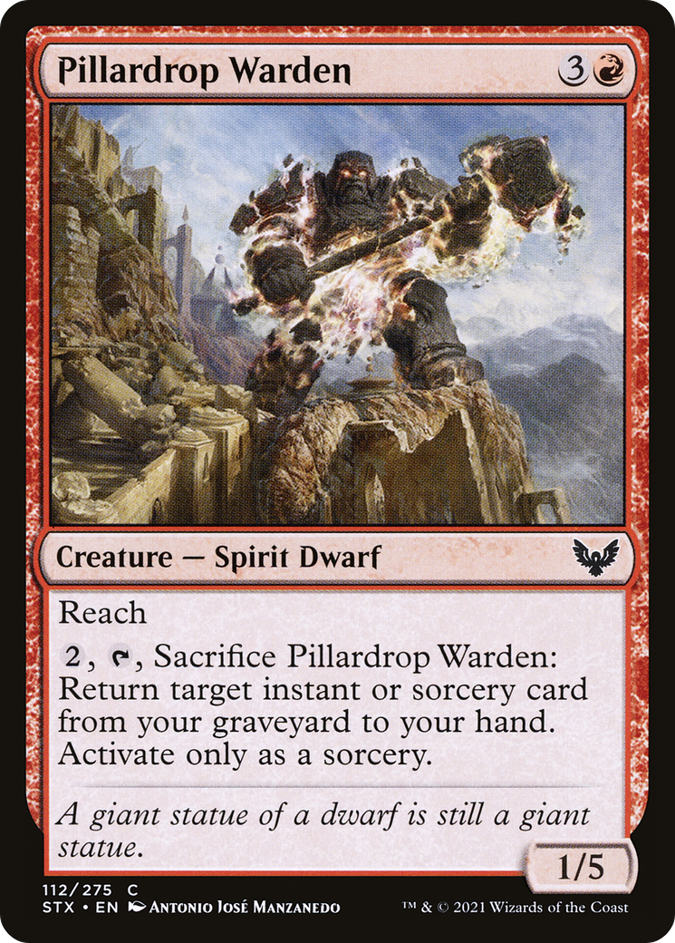 Image of Pillardrop Warden [Strixhaven: School of Mages]
