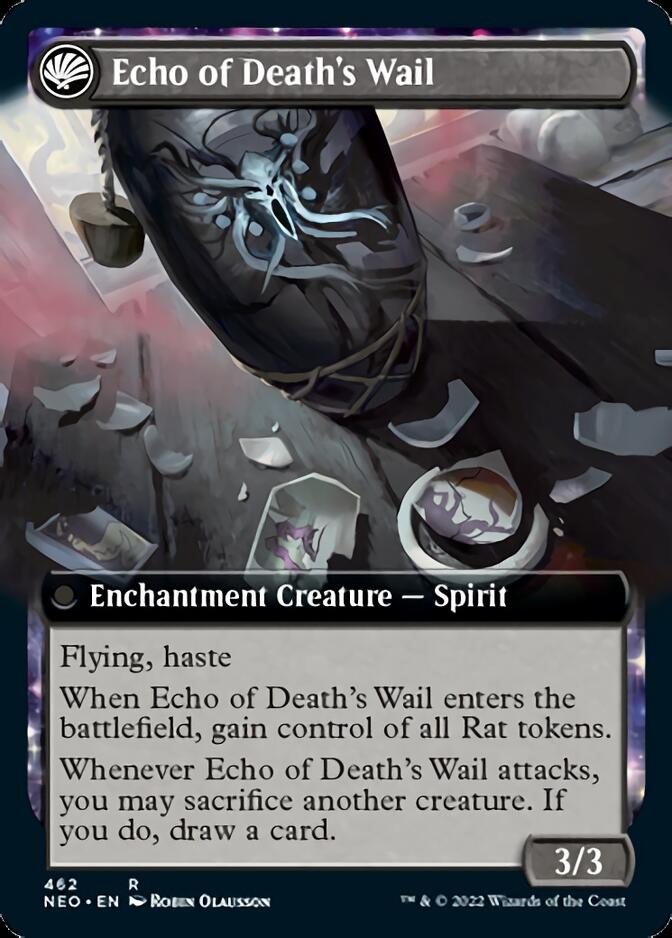 Image of Tribute to Horobi // Echo of Death's Wail (Extended Art) [Kamigawa: Neon Dynasty]