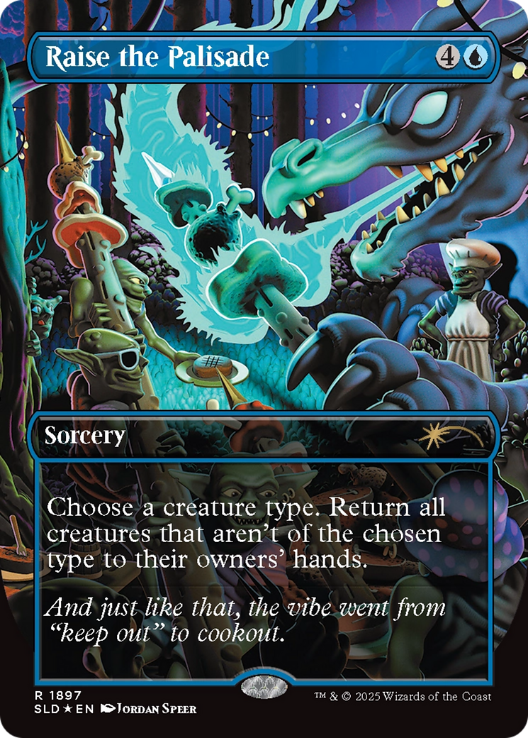 Image of Raise the Palisade (Double Rainbow Foil) [Secret Lair Drop Series]