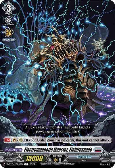Image of Electromagnetic Monster, Elehireseade (D-BT04/085EN) [Awakening of Chakrabarthi]