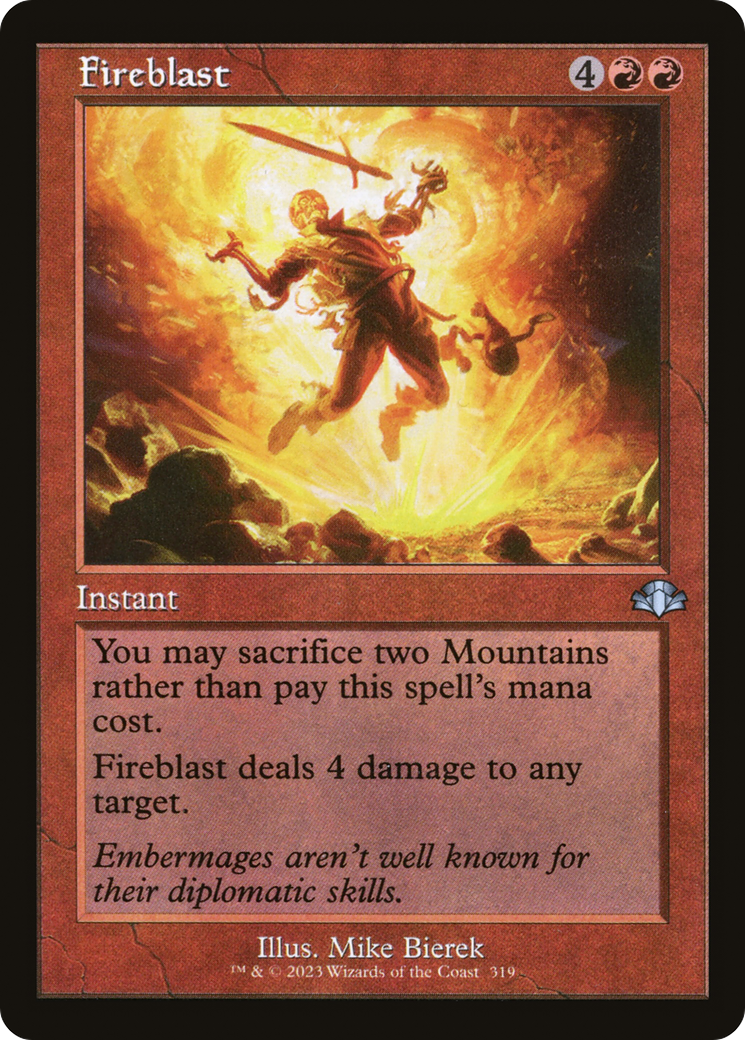 Image of Fireblast (Retro) [Dominaria Remastered]