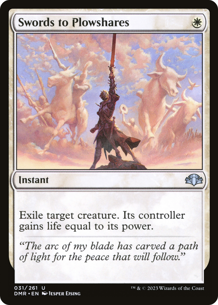 Image of Swords to Plowshares [Dominaria Remastered]
