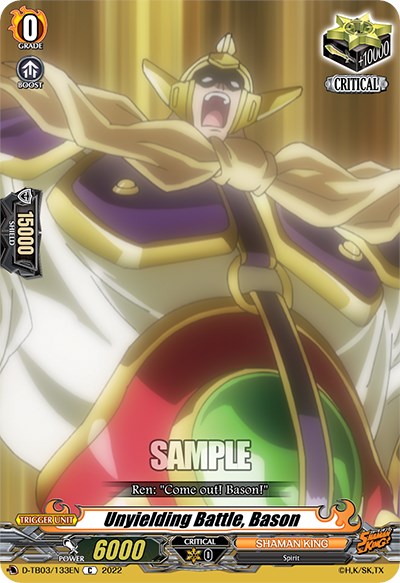 Image of Unyielding Battle, Bason (D-TB03/133EN) [Shaman King]
