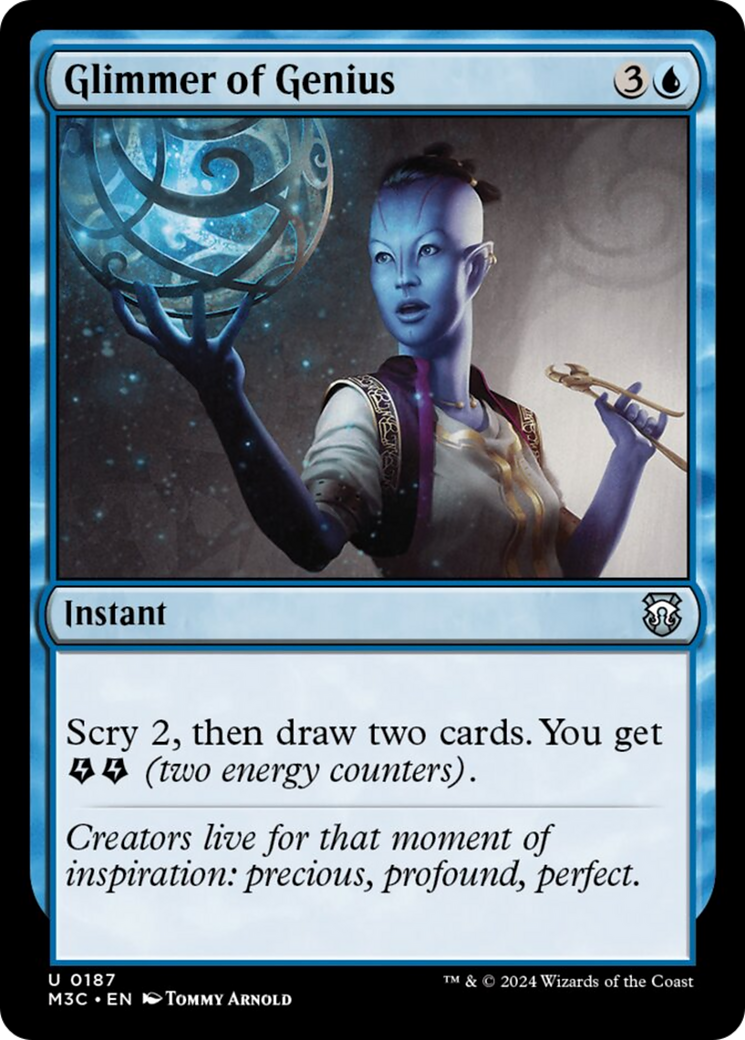 Image of Glimmer of Genius (Ripple Foil) [Modern Horizons 3 Commander]