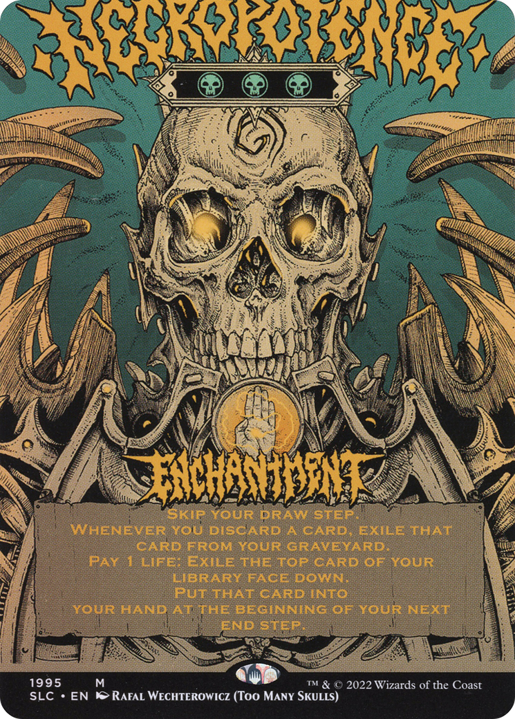 Image of Necropotence (Borderless Alternate Art) [Secret Lair Countdown Kit]