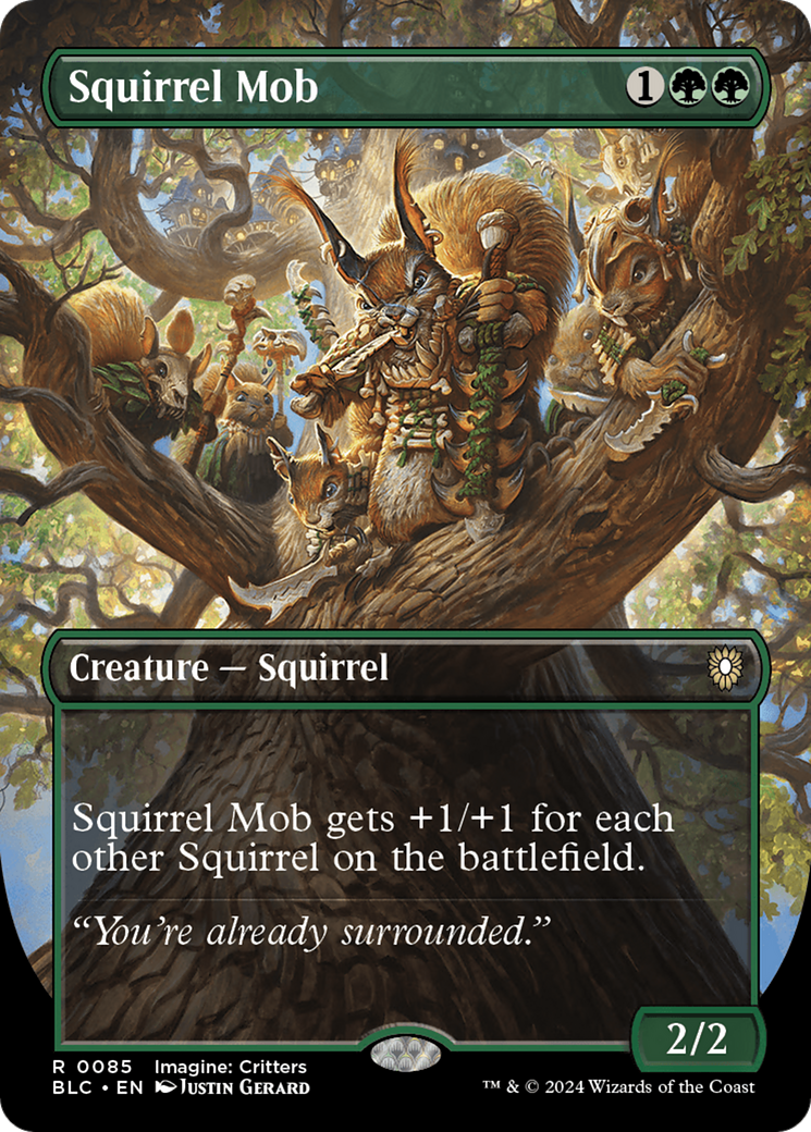 Image of Squirrel Mob (Borderless) [Bloomburrow Commander]