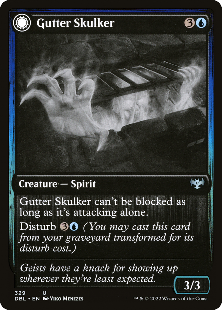 Image of Gutter Skulker // Gutter Shortcut [Innistrad: Double Feature]