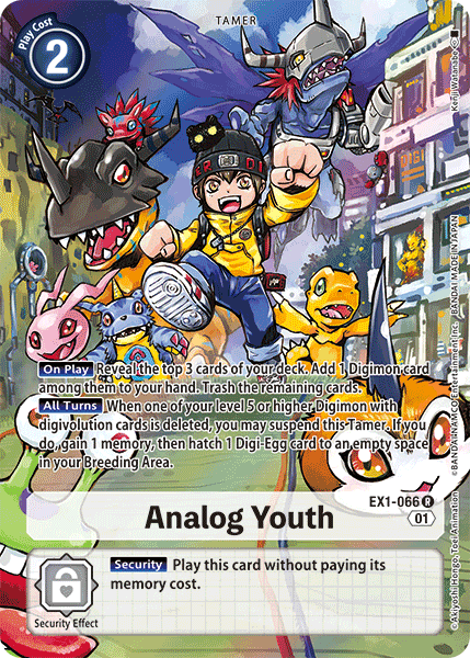 Image of Analog Youth [EX1-066] (Alternate Art) [Classic Collection]