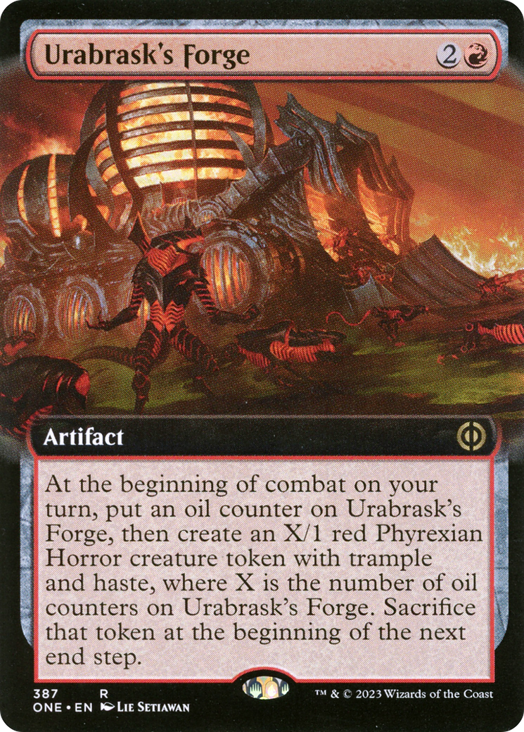 Image of Urabrask's Forge (Extended Art) [Phyrexia: All Will Be One]