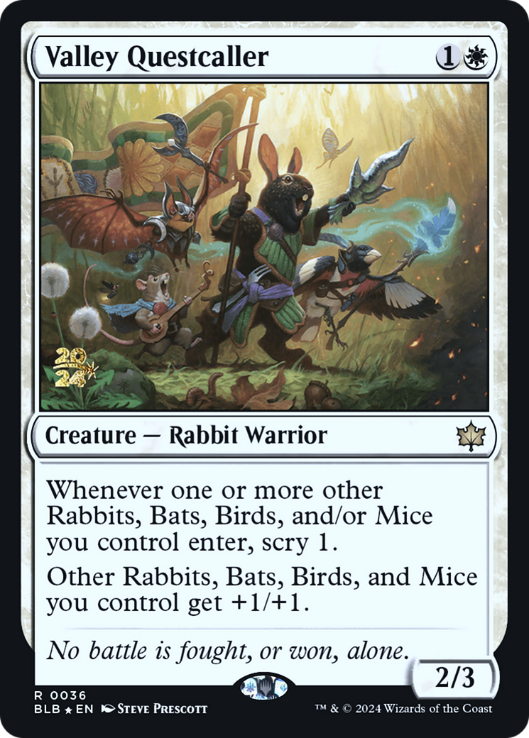 Image of Valley Questcaller [Bloomburrow Prerelease Promos]
