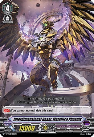 Image of Interdimensional Beast, Metallica Phoenix (Parallel Foil) (V-TD10/001EN) [Chronojet]