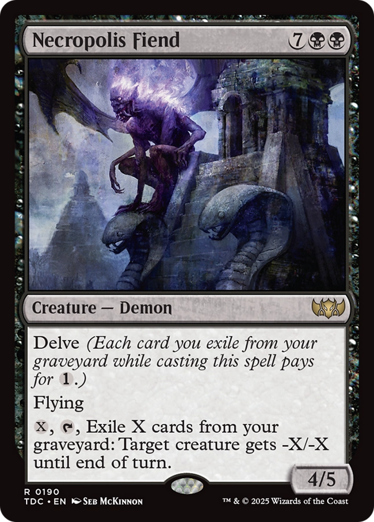 Image of Necropolis Fiend [Tarkir: Dragonstorm Commander]