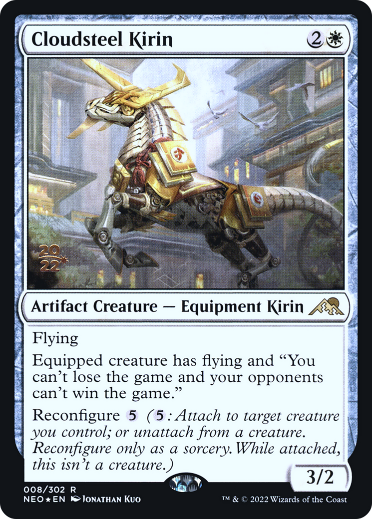 Image of Cloudsteel Kirin [Kamigawa: Neon Dynasty Prerelease Promos]