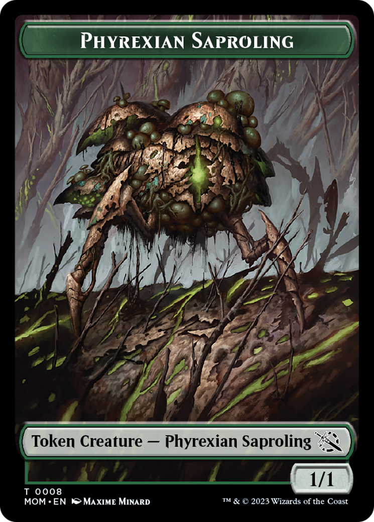 Image of First Mate Ragavan // Phyrexian Saproling Double-Sided Token [March of the Machine Tokens]
