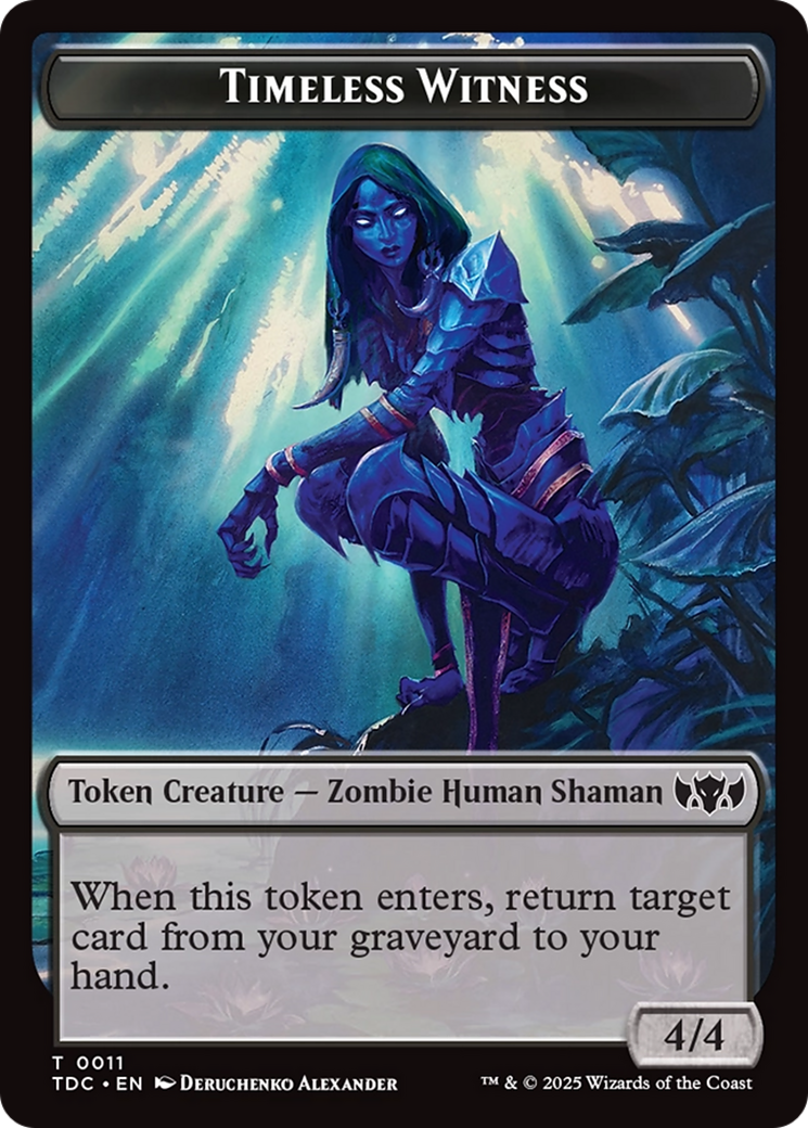 Image of Goat // Timeless Witness Double-Sided Token [Tarkir: Dragonstorm Commander Tokens]