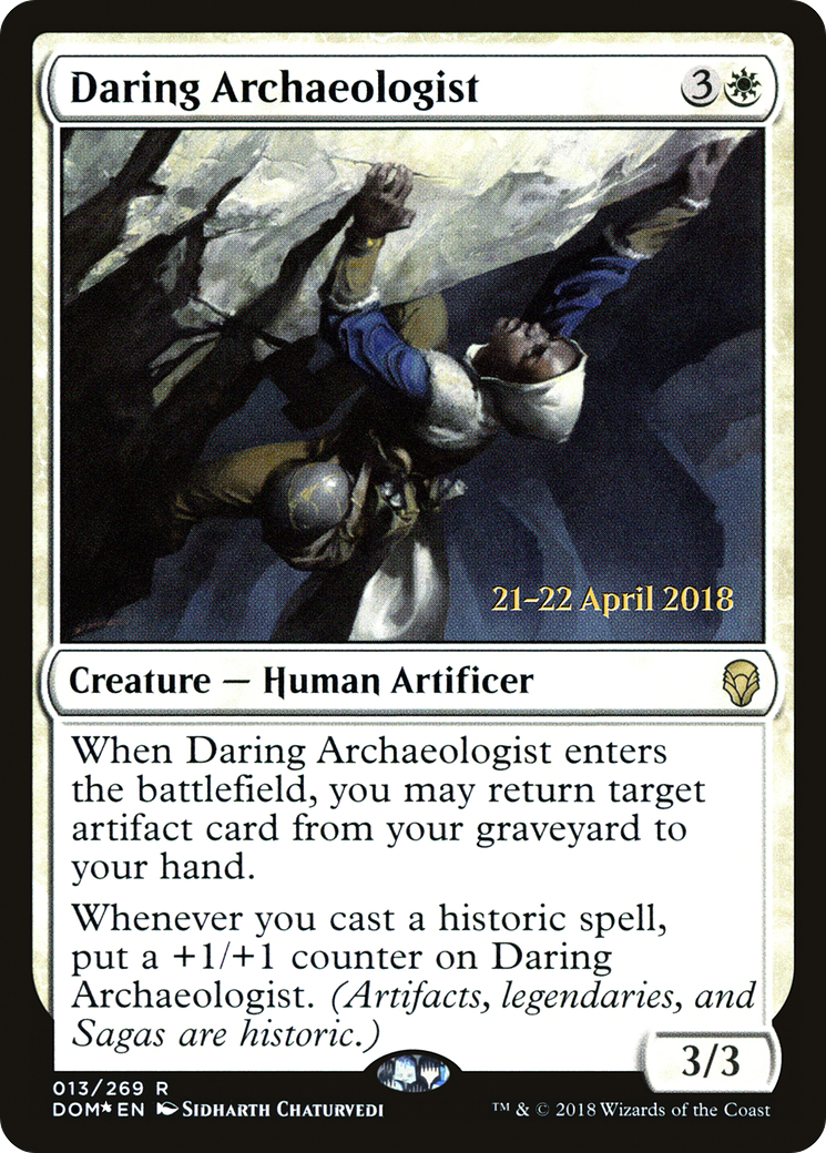 Image of Daring Archaeologist [Dominaria Prerelease Promos]