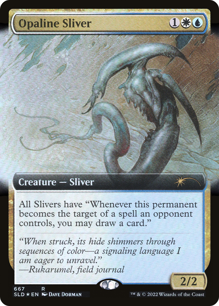 Image of Opaline Sliver (Extended Art) [Secret Lair Drop Promos]