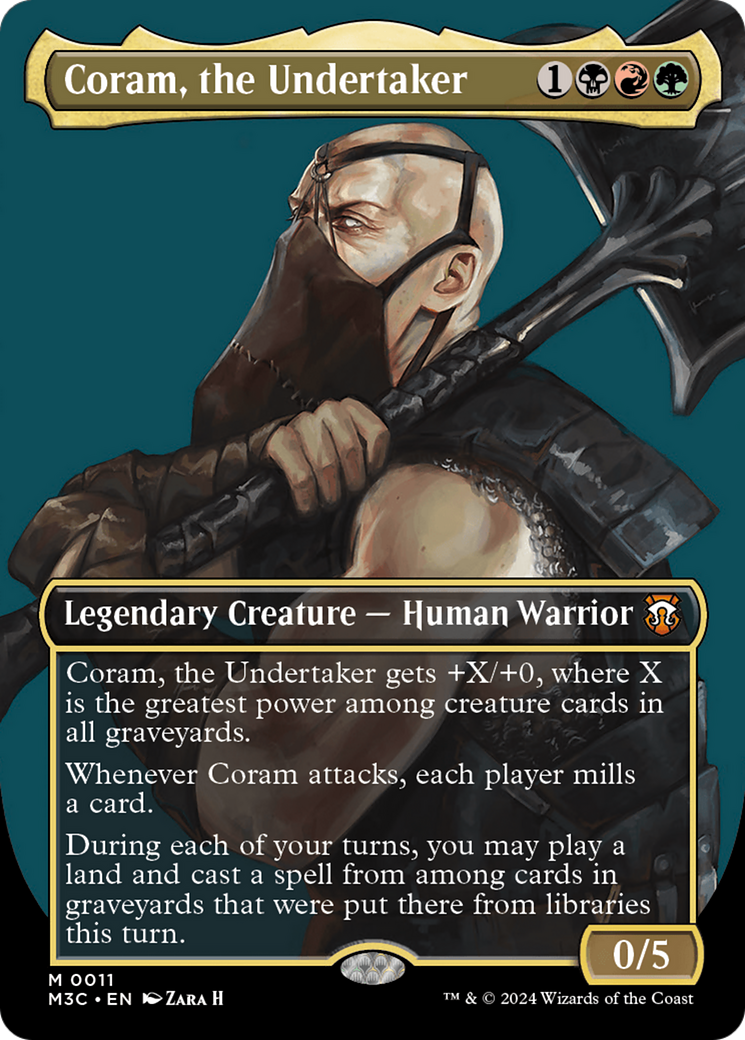 Image of Coram, the Undertaker (Borderless) [Modern Horizons 3 Commander]