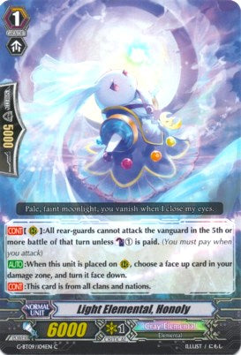 Image of Light Elemental, Honoly (G-BT09/104EN) [Divine Dragon Caper]
