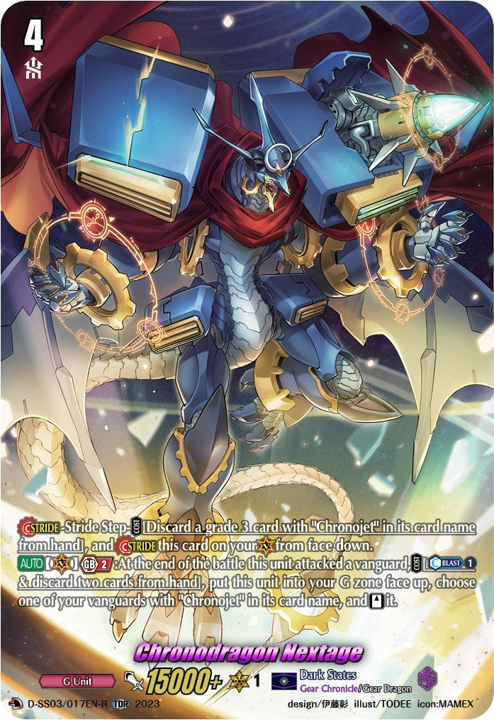 Image of Chronodragon Nextage (TDR) (D-SS03/017EN-R) [Stride Deckset -Chronojet-]