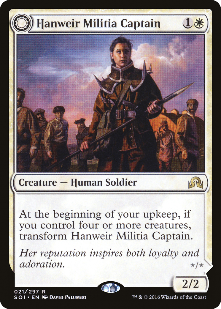 Image of Hanweir Militia Captain // Westvale Cult Leader [Shadows over Innistrad]