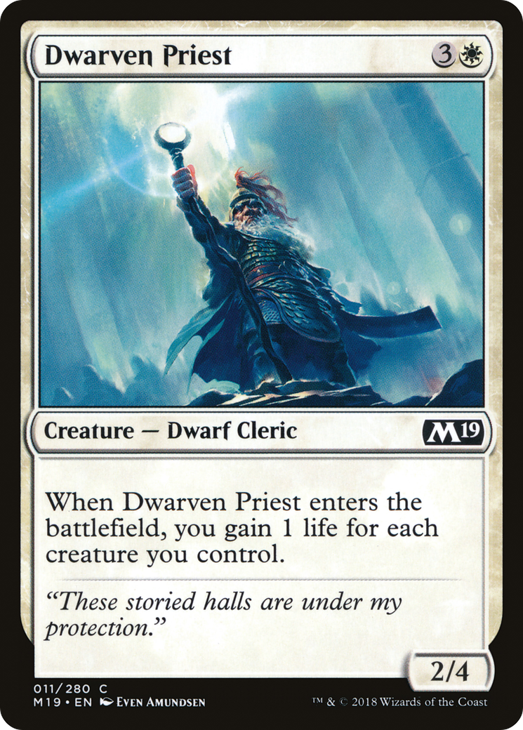 Image of Dwarven Priest [Core Set 2019]