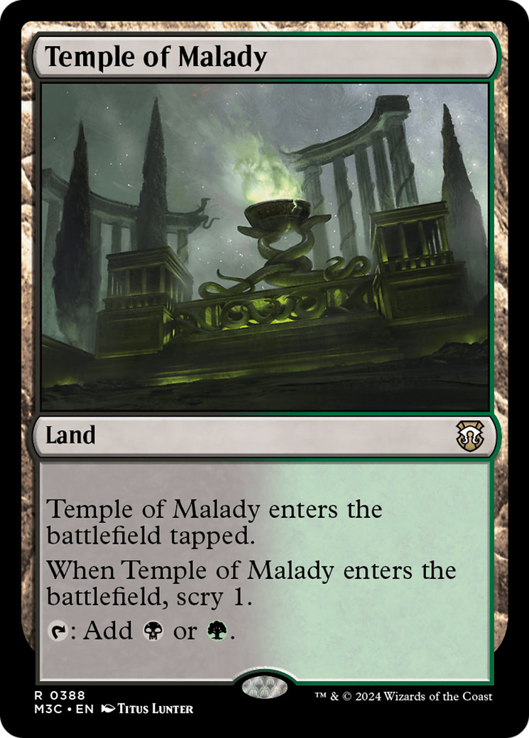 Image of Temple of Malady [Modern Horizons 3 Commander]