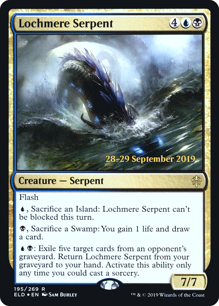 Image of Lochmere Serpent [Throne of Eldraine Prerelease Promos]