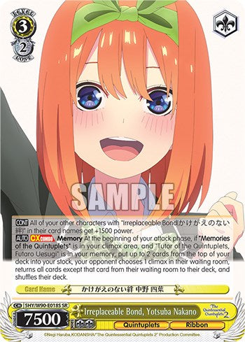 Image of Irreplaceable Bond, Yotsuba Nakano (5HY/W90-E018S SR) [The Quintessential Quintuplets 2]