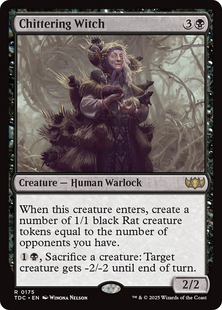 Image of Chittering Witch [Tarkir: Dragonstorm Commander]