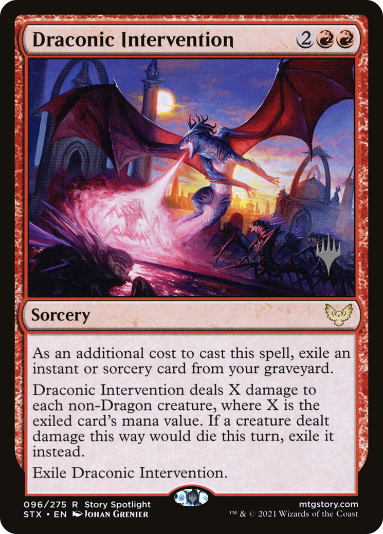 Image of Draconic Intervention (Promo Pack) [Strixhaven: School of Mages Promos]